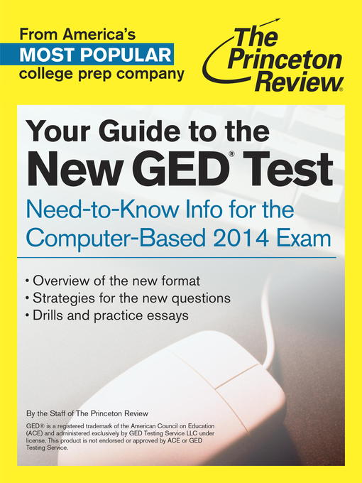 Title details for Your Guide to the New GED Test by Princeton Review - Available